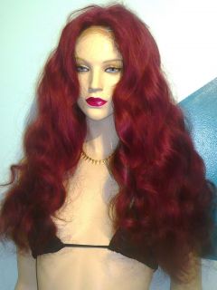 Glueless Silk Top 100% Human Hair Indian Remi Remy Full Lace Wig Wigs 