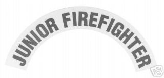 junior firefighter fire helmet crescent decals pair time left $