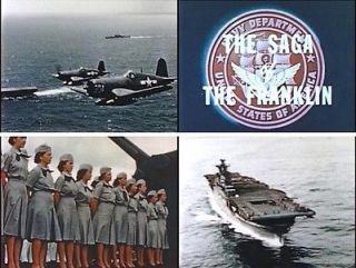 US NAVY WWII Aircraft Carrier USS FRANKLIN Documentary 1945 * DVD *