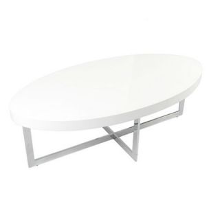 modern white high gloss oval coffee table modern table new