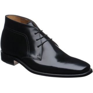 LOAKE 252B BLACK POLISHED ANKLE BOOTS   BY LOAKE BROS ENGLAND   IN 