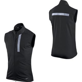 Mens Black Nike Shield Winter Running Vest Gilet 480951 010
