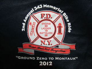 FDNY 343 Memorial T Shirt  Engine 50, Ladder 19, Battalion 26