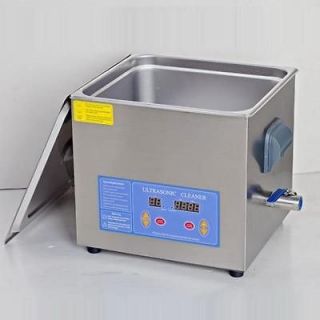 Industrial Grade Digital Heated Steel Ultrasonic Cleaner 9 Liters 540W 
