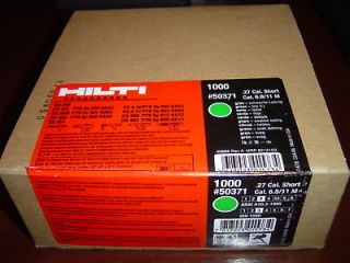 newly listed hilti 27 caliber green shots 2 bxs total