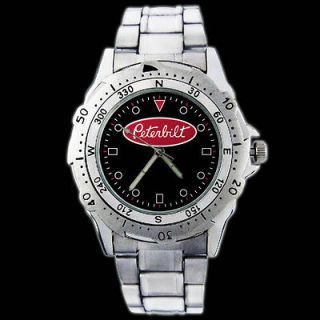 peterbilt truck car logo metal wristwatch watch from hong kong