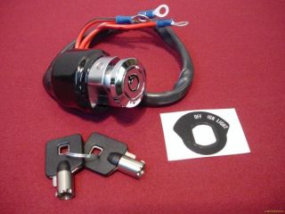 ignition switch round key 3 position for harley xl fx