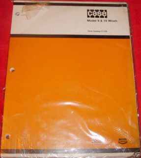 case model model 9 and 19 winch parts catalog c1126