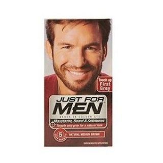 Just For Men Brush In Colour For Beard Natural Medium Brown M 35