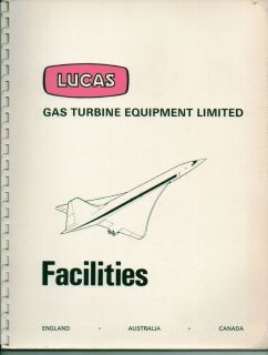 LUCAS GAS TURBINE EQUIPMENT FUEL SYSTEMS FOR ENGINES,AIRCRA​FT 1969 