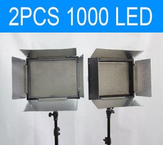 2PCS 1000 leds LED Video Photography Continuous Studio Photo Light 