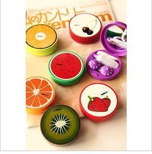 Fruit Rainbow Color With Mirror Contact Lens box Partner Box