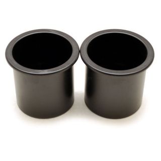PRINCECRAFT 2 3/4 INCH BLACK PLASTIC BOAT CUP HOLDER PAIR