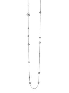 georg jensen daisy necklace 550 with white enamel 67 cm