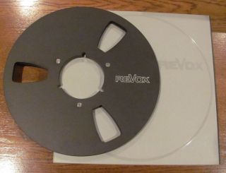Empty Revox 10½ NAB Metal Reel for 1/4 Tape in Original Library Box