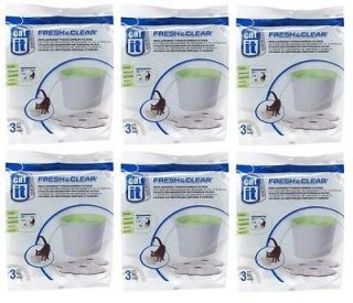 Catit Small Drinking Fountain Replacement Filters 18 pk (6x3pk)