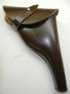 WWI & WWII BRITISH .455 WEBLEY REVOLVER LEATHER HOLSTER   Reproduction