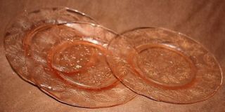 pink depression glass sandwich plates from canada time left $