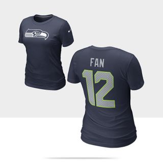    Name and Number NFL Seahawks   Fan Womens T Shirt 510426_421_A