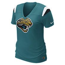 Nike Fashion V Neck NFL Jaguars Womens T Shirt 469935_483_A