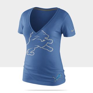Nike Tri Reverse Logo NFL Lions Womens T Shirt 475073_484_A