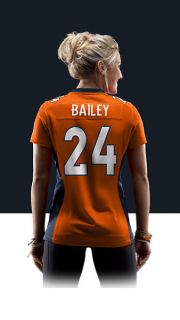    Champ Bailey Womens Football Home Game Jersey 469898_827_B_BODY