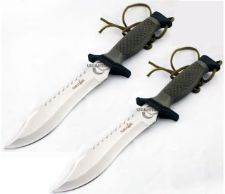 12 Stainless Steel Military Tactical Survival Knife Bowie Hunting 