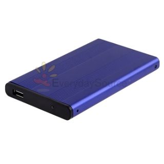 Blue USB 2.0 SATA 2.5 HD HDD Hard Disk Drive Enclosure External