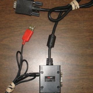 Gigaware 2 Port USB Powered VGA Splitter 26 1264 Used