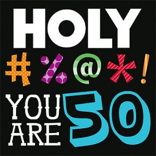 50th Birthday Party Age 50 Holy Bleep Lunch Napkins