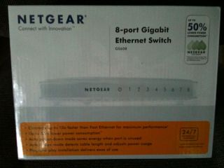 NetGear 8 port Gigabit Ethernet Switch NIB GS608