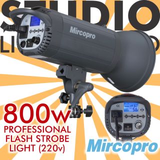 800W Studio Strobe Flash Mono Light Digital LCD 220V