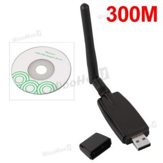 300Mbps 802 11n G B USB 2 0 Wireless WiFi LAN Network Card Adapter 