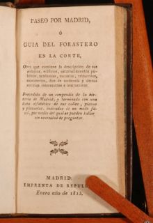 1815 Paseo Por Madrid Guia Del Forastero En La Corte