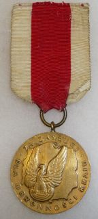 Cold War Vintage Polish National Defense Merit Medal