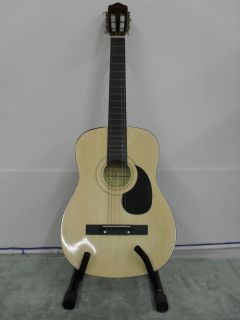 Lawrence 38 6 String Acoustic Wood Guitar Model 17001 with Stand
