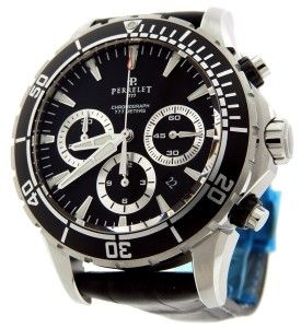 New Men Perrelet Seacraft GMT Chronograph Data Automatic 45mm Watch 