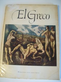 1952 El Greco Abrams Art Book Treasures of The World 16 Full Color 