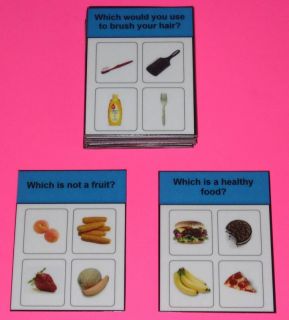 ABA Cards 1 Problem Solving Autism Pecs Speech Therapy