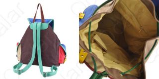 colors backpacks school book bags colorful pockets handbags shoulder 