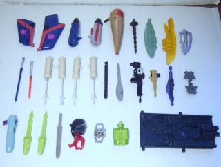   Mixed Universe Weapons Missiles Accessories Parts Lot of 29