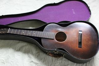 Vintage 1938 Acoustic Slide Blues Guitar with Original Case