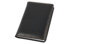 Black Faux Leather Cover A7 Phone Number Address Book