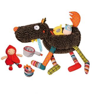 Crazy Cuddly Wolf Playset Activity Toy for Baby Toddler