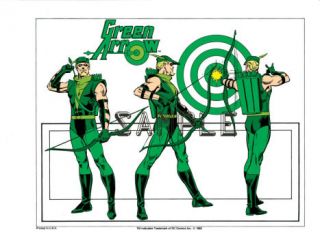 Jose Luis Garcia Lopez Art Green Arrow Model Sheet Giordano Inks DC 