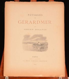 1893 Paysages de Gerardmer Par Adrien Dollfus Paintings Landscapes 