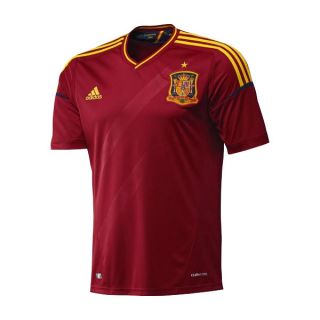 Spain Soccer Youth Red Adidas Soccer Home 2012 Replica Jersey
