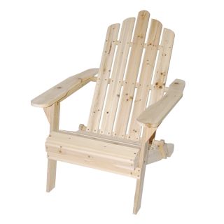 Astonica 50108138 Unfinished Folding Adirondack Chair
