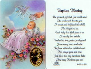   Blessing The Greatest Gift Wallet Holy Card WC61 Catholic Prayer Cards
