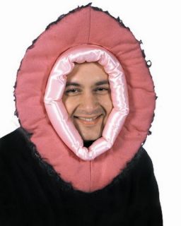 NOVELTY VAGINA HAT HEN PARTY STAG NIGHT ADULT ACCESSORY STANDARD FANCY 